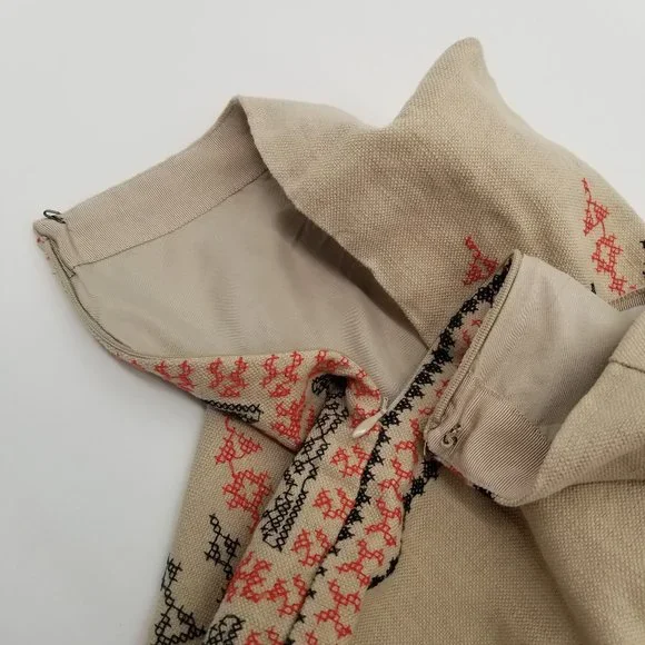 Loft | NWT Tan Ebroidered Skirt - 12 - Picture 7 of 11